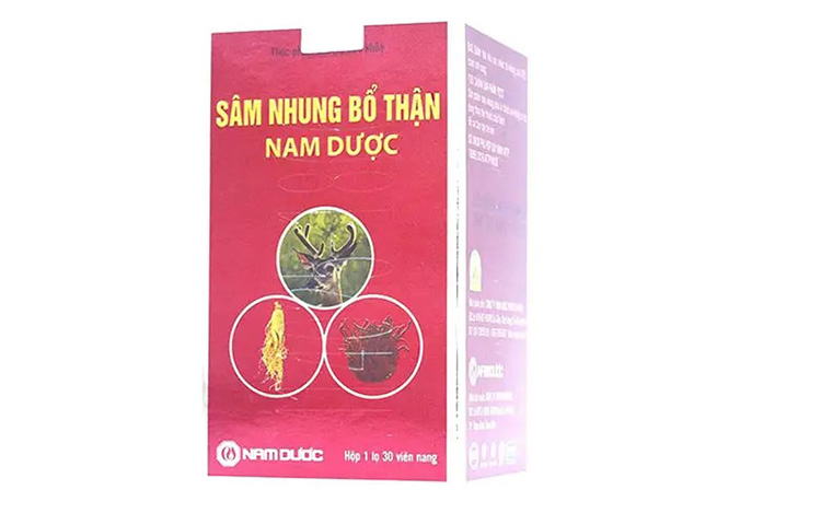 Thực phẩm bảo vệ sức khỏe sâm nhung bổ thận Nam Dược